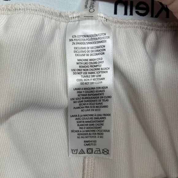 Calvin Klein Performance Velour Joggers‎ Womens XL Chalk White - Picture 6 of 8